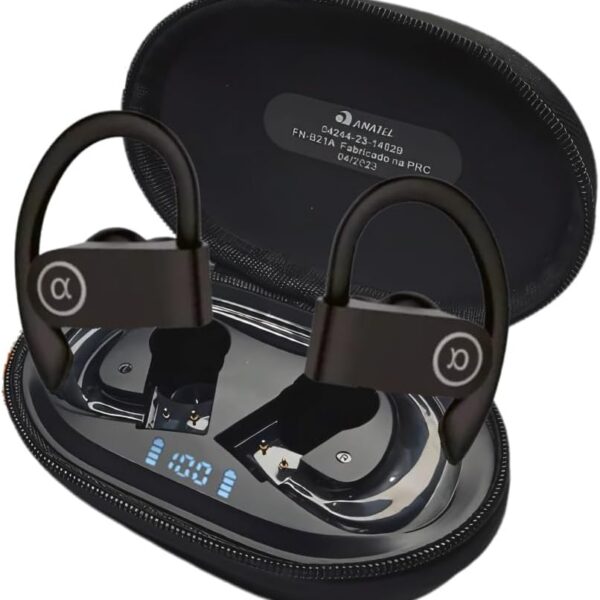 51PLrVYyLcL._AC_SL1000_.jpg Fone de Ouvido, Bluetooth 5.4, IPX5 à Prova D'Água, 45h de Bateria, Com Microfone Embutido