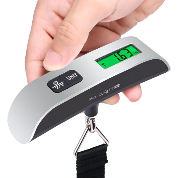 Balança para Mala de Viagem Digital Portátil para Bagagens Pescaria até 50Kg