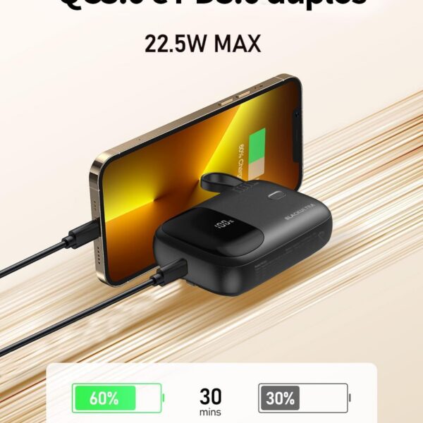 61RNDeMxTQL._AC_SL1500_.jpg Carregador Portátil 10000mAh com Display LED, Mini Power Bank Rápido