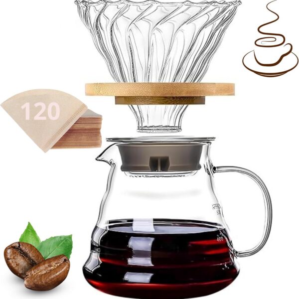718aMIfhH4L._AC_SL1500_.jpg Kit Cafeteira 600ml, 120 Filtros v60,