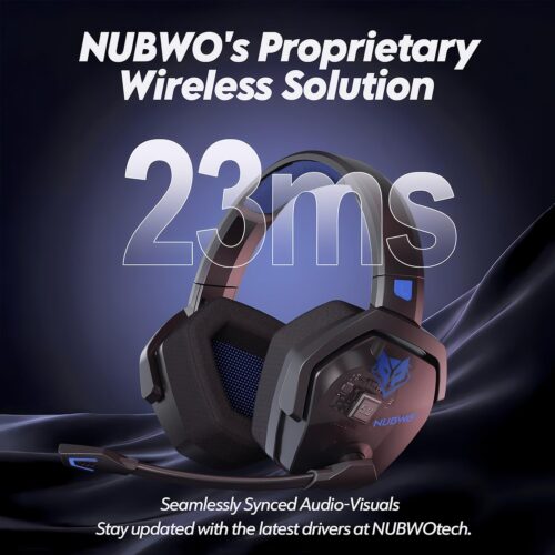 NUBWO Wireless Gaming Headset with Mic for Ps5