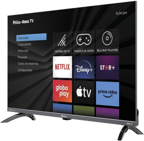 YW1hem9ufFNtYXJ0IFRWIDMy4oCdIFBo-1.jpg Smart TV 32” Philco PTV32K34RKGB Roku TV Led Dolby Audio