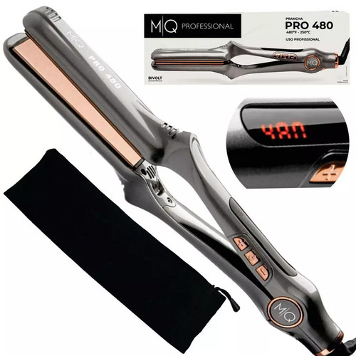 c2hvcGVlfFByYW5jaGEgQ2FiZWxvIFBy-1.jpg Prancha Cabelo Profissional Mq Pro480º F Chapinha Titanium bivolt