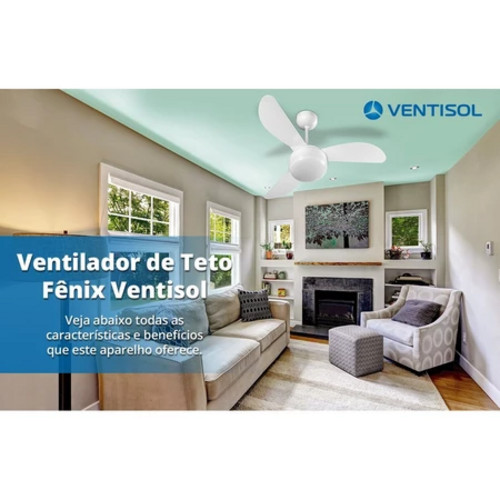 c2hvcGVlfFZlbnRpbGFkb3IgRGUgVGV0-1.jpg Ventilador De Teto Ventisol Fenix Branco 3 Pas