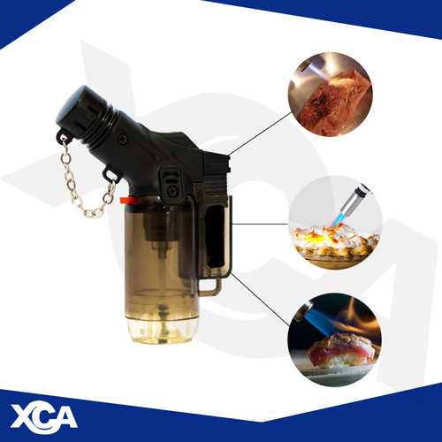 Macarico Portatil Recarregavel Mini Controle Chama Isqueiro Cozinha Churrasqueira s/gas