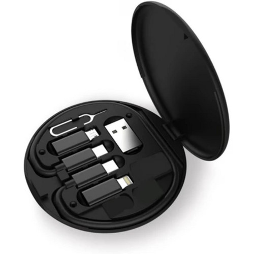 Conjunto de adaptador de cabo de carregamento múltiplo 6 em 1
